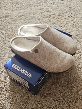 Birkenstock Zermatt Rivet Eggshell Slippers
